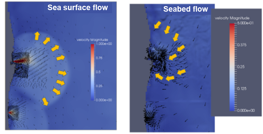 Estimated Cs-137 deposition at the time of the September 2015 typhoon, based on simulation