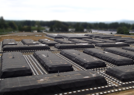 除去土壌等の仮置場の例