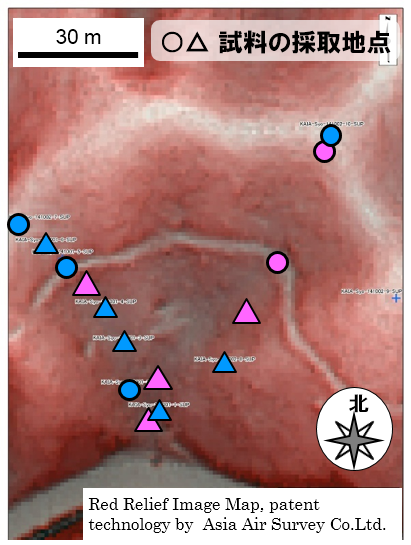試料の採取地点